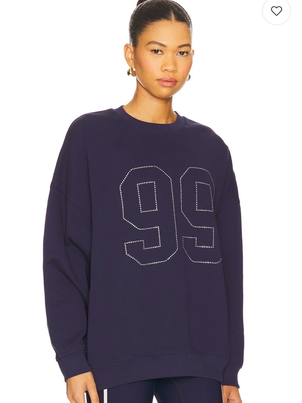 l*space Navy Rhinestone Detail Sweatshirt $145 US - Picture 5 of 11